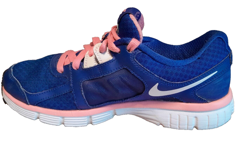 Nike Dual Fusion ST2 Womens Size 7.5 Blue Pink Running Training Shoes Sneakers - Picture 9 of 16