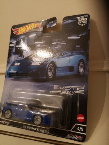 Hot Wheels Exotic Envy '94 Bugatti EB110 Premium Car. Die-Cast 1.64 Scale - Picture 3 of 4