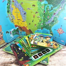 LOT Leap Frog Tag Books USA Map Speller Toy Story Stylus Pen Home School Educate