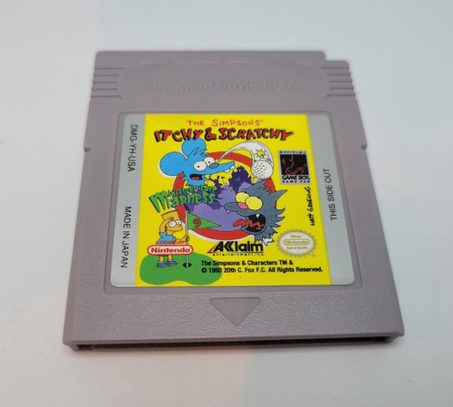 Itchy and Scratchy Miniature Golf Madness Gameboy Cartridge NTSC Genuine!