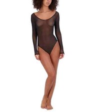 Steve Madden Women's Long-Sleeve Mesh Bodysuit Large NWT   
