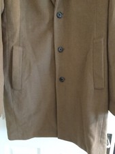 Gap Ladies Womens Girls Camel Coloured Wool Coat - Size Medium New