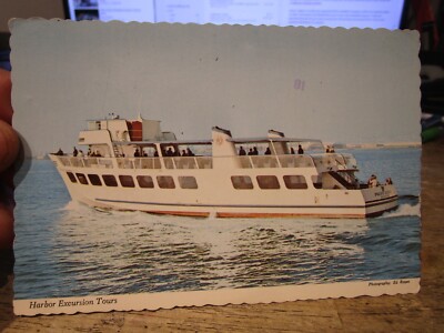 D3 CALIFORNIA Old Postcard Harbor Excursion Tour San Diego Point Loma Ocean Boat