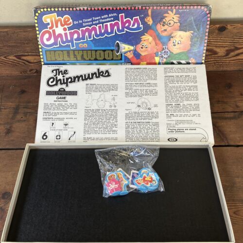 Ideal The Chipmunks Go Hollywood Board Game CBS Alvin and Theodore 1983 - Picture 2 of 4
