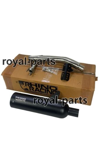 "RHINO RACING EXHAUST SCRAMJET MAX V2, BLACK" FIT FOR ROYAL ENFIELD BEAR 650 - Picture 15 of 24