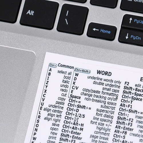 14 Windows PC Reference Keyboard Shortcut Sticker Adhesive for PC Laptop Desktop