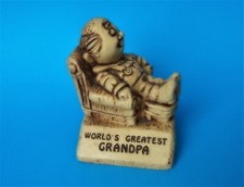 PAULA World's Greatest Grandpa 1970 Sillisculpts Figurine W 178 USA Made Vintage