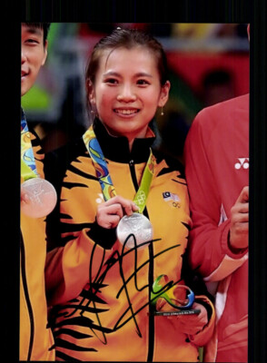 Liu Ying Goh Foto Original Signiert Badminton + A 239523