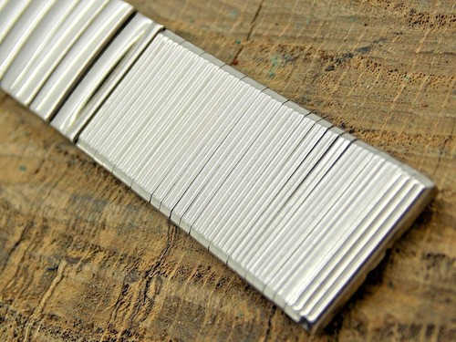 Vintage NOS Unused Watch Band Stainless JB Champion Expansion 17.5mm Straight
