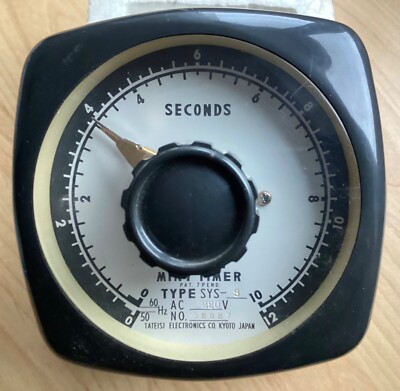 SECONDS Mini Timer Relais  220V  Electronics CO. KYOTO JAPAN
