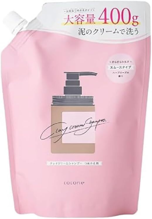 NEW] cocone clay cream shampoo (Smooth type) 380g,400g /2 or