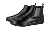 Prada Toblach Chelsea Boots High-Top Sneaker Stiefeletten Schwarz - 6 40