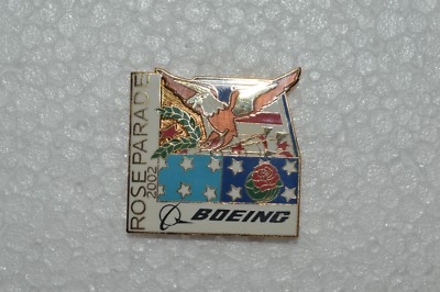 2002 Rose Bowl Parade Boeing Float Pin Commemorative Metal Pin Rare 