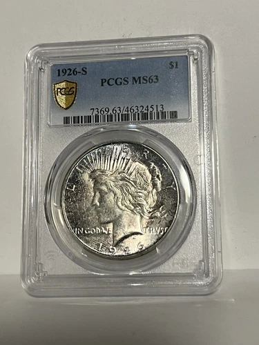 1926-S $1 Peace Silver Dollar PCGS MS63