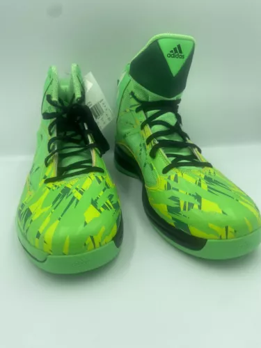 adidas adiZero Crazy Light 2 - Neon Green Camo 13 New Old Stock With Tag