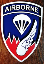 8" US Army 187th Infantry Regiment Insignia SSI Plaque "Rakkasans"