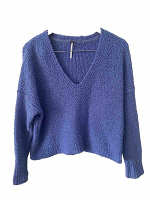 Free People Finders Keepers V-Neck Sweater cotton blend size S