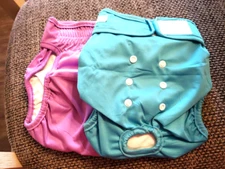 Wegreeco Size MEDIUM Washable Female Dog Diaper Pack Of 2- Purple & Blue