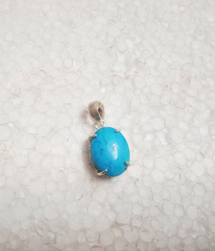 Juego colgante de piedra preciosa turquesa 925 natural de la bella durmiente - Imagen 5 de 5