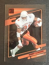 Barry Sanders RED /149 2023 Chronicles DP Clearly Donruss #3 Oklahoma State