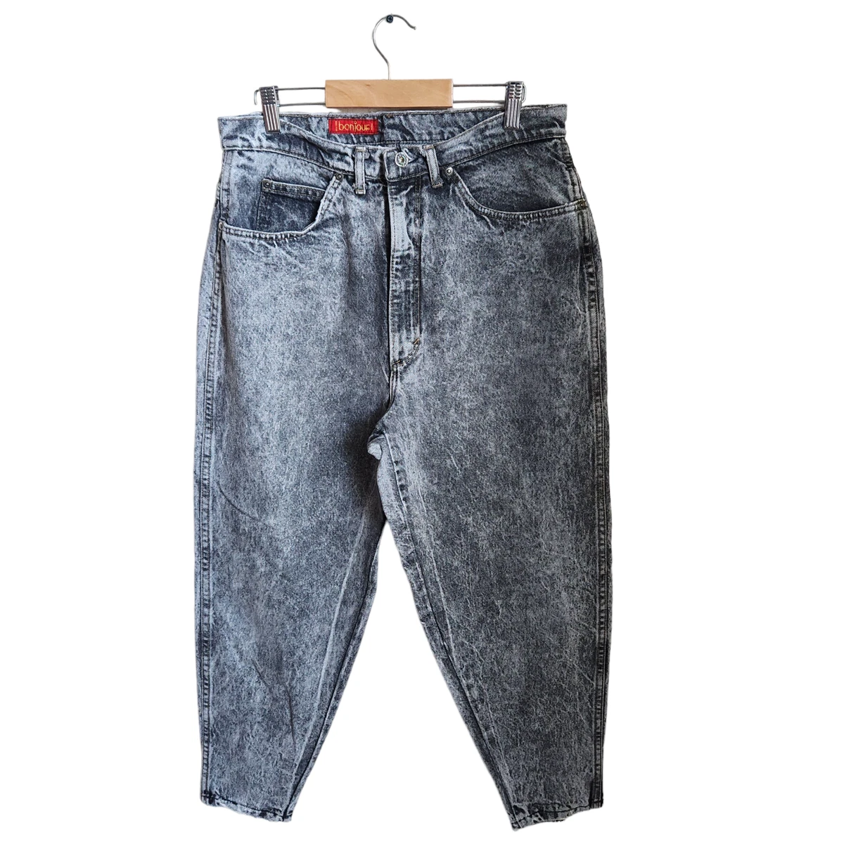 Acid wash hotsell jeans black
