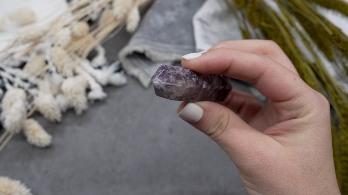 Unicorn Stone Crystal Tower Purple Tower Chakra Energy Point