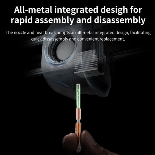 Creality K1C Nozzle 0.4mm Unicorn Quick-Swap Nozzle for Creality K1C/Ender 3 V3 - 第 3/6 張圖片