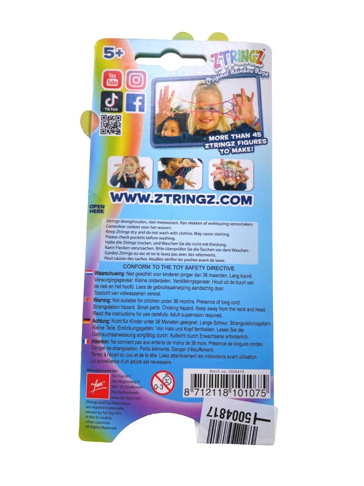 NAOLIU 10 Pièces Strings Jouet, Corde à Doigts, Couleurs Arc-en-ciel - Foto 8