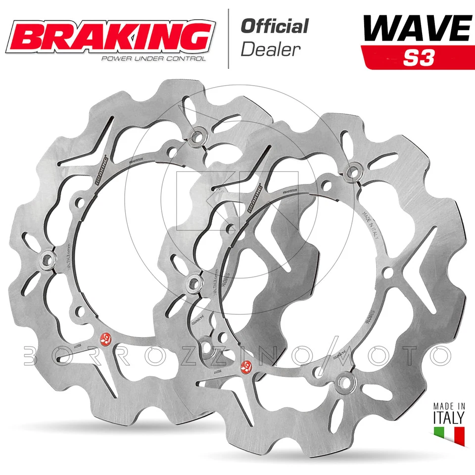 S38012 Disques De Frein Avant Braking Wave Burgman Abs Executive 650 2013-2020 - Photo 1/3
