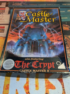 Castle Master feat The Crypt (1987) Commodore 64 (Tape, Box, Manual) works 8-bit