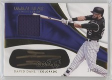 2017 Panini Immaculate Carbon Material Signatures 24/49 David Dahl Auto ht1
