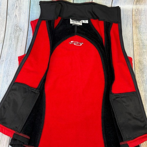 Obermeyer Vest Black Red Ski Womens Small Sleeveless Jacket Zip Up Front - Picture 2 of 8