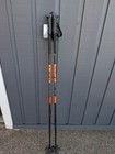 LEKI Pitch Back Ski Poles 125cm Black Orange Pair New