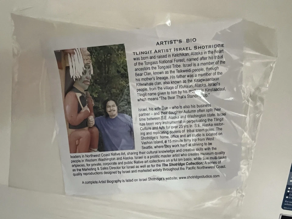 Israel Shotridge (AK) L/E 4/175 Serigrafía “Thunderbird By The Sea” Enmarcada Foto 4 de 4