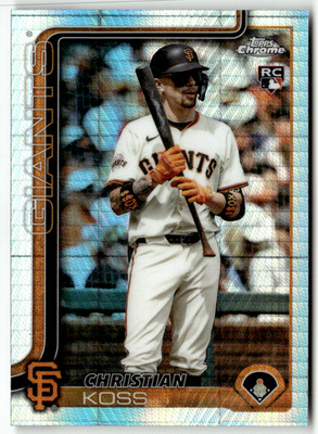 2025 Topps Chrome MLB No. USC26 Christian Koss Rookie Hyper Refractor