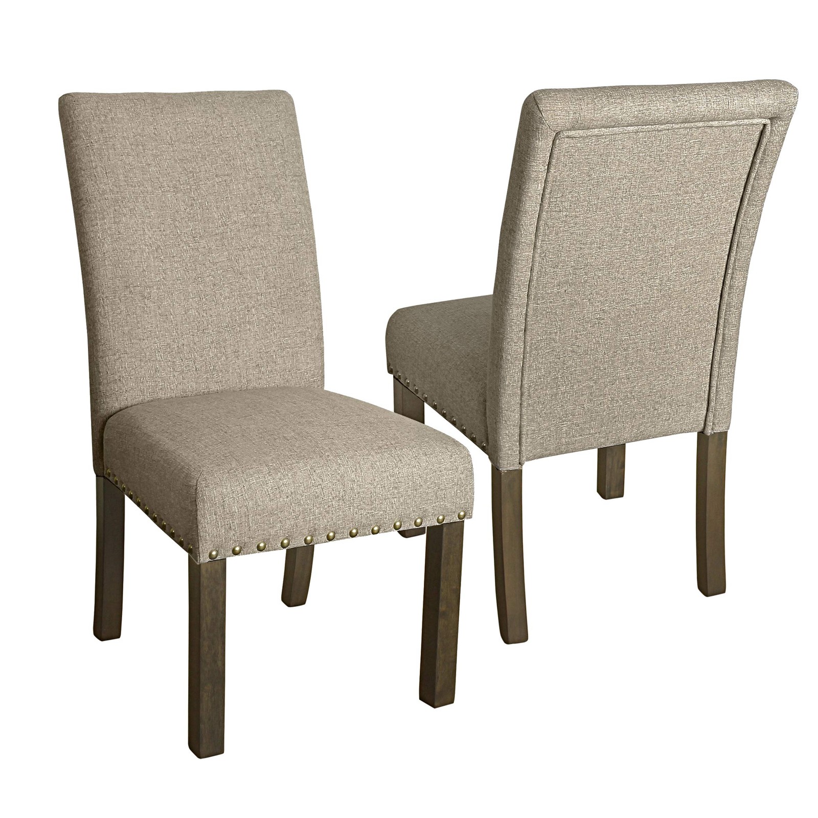 With Nailhead Trim - Medium (m), Tan (set Of 2 )