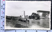 WW2 Era Military BW Photo Snapshot Bombed Out Bridge Germany 1945
