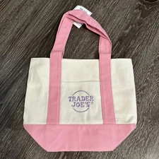 Trader Joe’s mini Tote Bag Mini Pink SHIPPING NOW