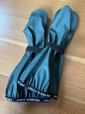 Kids Waterproof Rain Mittens Green Sz 4-6 Years Unlined Polarn O. Pyret
