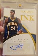 2014-15 Panini Immaculate Collection - Ink Paul George #1 /49 (AU)