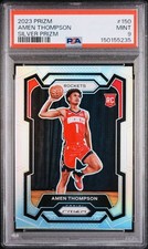 2023 Panini Prizm Amen Thompson Silver Prizm Rookie #150 PSA 9 📈
