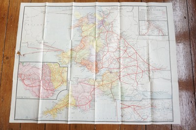 GWR Great Western Railway Map 66cm x 50cm 