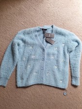 Strickjacke weich blau, klein, New Look, nage...