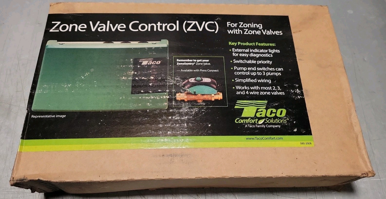 Brand new Taco ZVC406-4 (6 Zone) Zone Valve Control Panel w/ Priority 24V