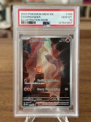 Charmander 168/165 151 168 Illustration Rare GEM MINT PSA 10