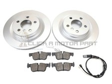 Rear Brake Discs And Pads And Sensor For BMW X2 F39 18i 20d 2017-2023 (300mm)
