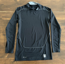 Nike Pro Combat Compression Black Long-Sleeve Dri-FIT Athletic Top Men's Large