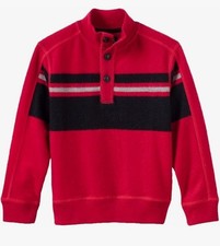 Chaps Toddler Boys Sweater Pullover 3 Button Red Mockneck Size 2T 0868-RED-2T