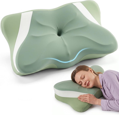 Cervical Pillow for Neck Pain Relief, Cooling Memory Foam