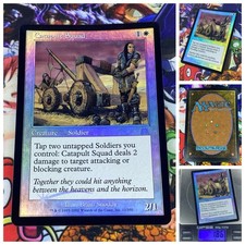 MTG Catapult Squad 🇬🇧 ⚪️ NM FOIL Magic TCG Onslaught 2002 Vintage OG Staple